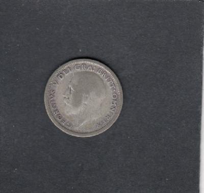 Beschrijving: 6 Pence GERORIUS V